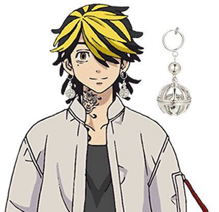 Tokyo Revengers Kazutora Hanemiya Single Earring, Anime Drop Dangle Earring