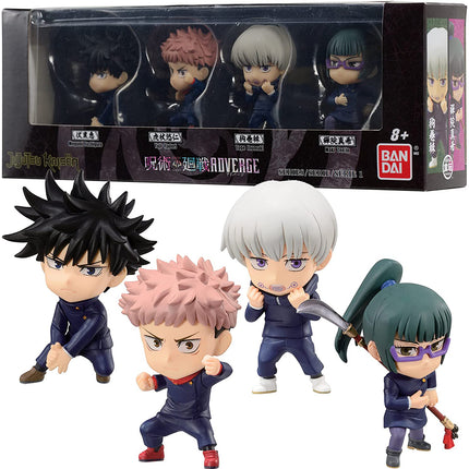 Jujutsu Kaisen ADVERGE Figure Box Set: Megumi Fushiguro, Yuji Itadori, Toge Inumaki, Maki Zenin
