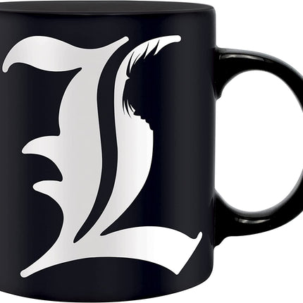 Death Note Detective L Gift Set Includes Ceramic Coffee Tea Mug 11 Oz. Hardcover Notebook & Metal Keychain