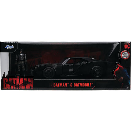 DC Comics 1:24 The Batman Batmobile Die-cast Car w/ 2.75" Batman Figure