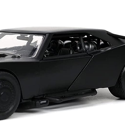 DC Comics 1:24 The Batman Batmobile Die-cast Car w/ 2.75" Batman Figure