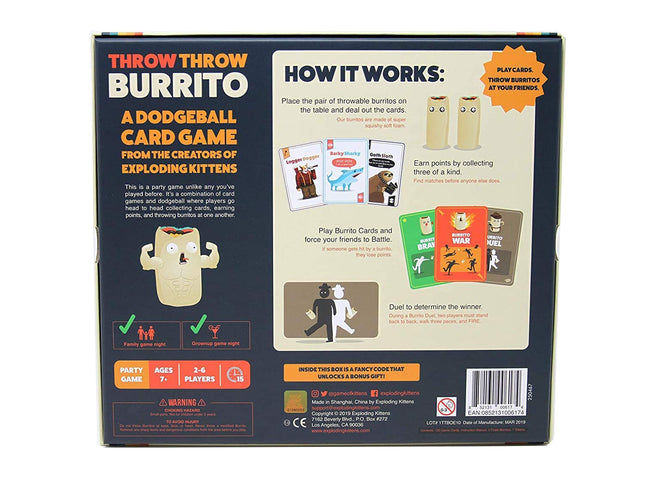 Throw Throw Burrito - A Dodgeball Card Game  (SPANISH EDITION)