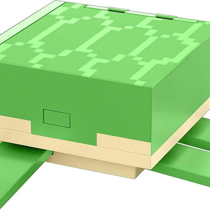 Minecraft Transforming Turtle Hideout, Authentic Pixelated Video-Game Role Play, Electronic, Action Toy to Create, Explore and Survive, Steve, Turtle