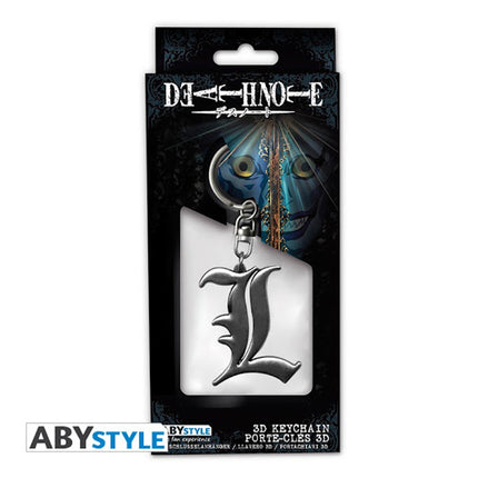 DEATH NOTE - Keychain 3D "L Symbol"