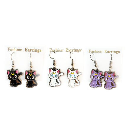 Sailor Moon's Cats Earrings Set