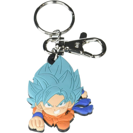 Dragon Ball Ssgss Goku Super Saiyan PVC Keychain, 2"