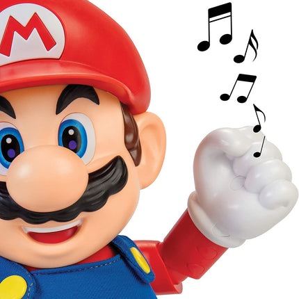 SUPER MARIO It's-A Me, Mario! Collectible Action Figure, Talking Posable Mario Figure, 30+ Phrases and Game Sounds – 12 Inches Tall