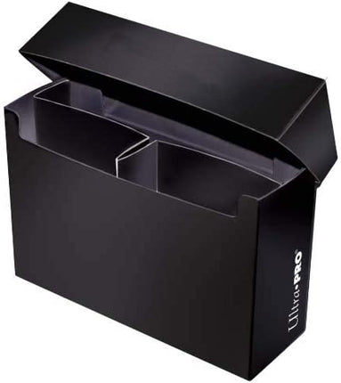 Ultra Pro 3-Compartment Over Sized Black Deck Box, Fits 2 Deck Boxes, 1-Count
