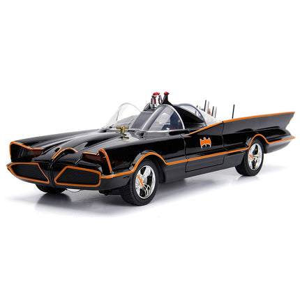 DC Comics Classic TV Series Batmobile Die-cast Car, 1:18 Scale Vehicle & 3" Batman & Robin Collectible Figurine