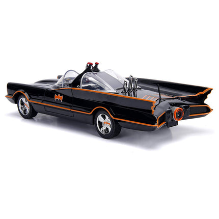 DC Comics Classic TV Series Batmobile Die-cast Car, 1:18 Scale Vehicle & 3" Batman & Robin Collectible Figurine