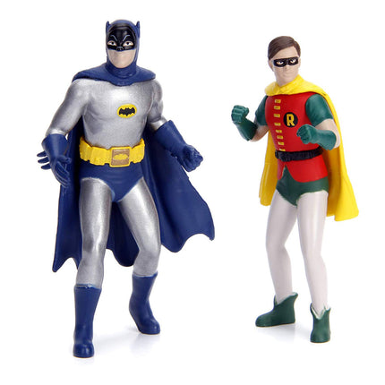 DC Comics Classic TV Series Batmobile Die-cast Car, 1:18 Scale Vehicle & 3" Batman & Robin Collectible Figurine