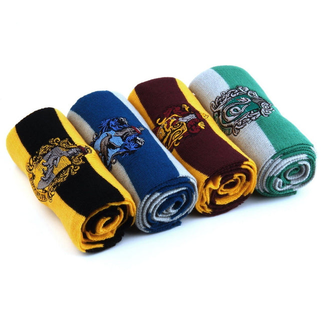 Harry Potter Cosplay Scarves of Hogwarts Houses Wizarding School (With tassels)