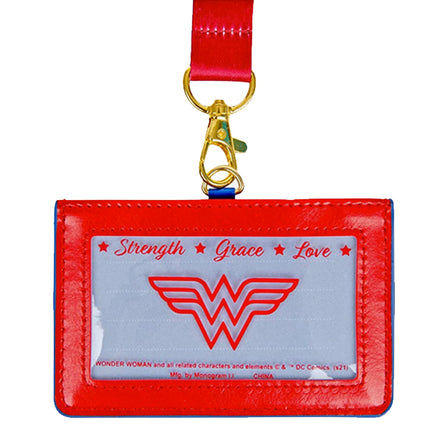 DC Comics Wonder Woman Symbol ID Card Holder Lanyard
