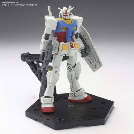 Bandai Gunpla Model Kit Action BASE 5 BLACK Display (1/144 & 1/100 Scale) Stand
