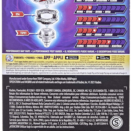 BEYBLADE Burst Surge Speedstorm Abyss Devolos D6 Spinning Top Single Pack -- Balance Type Battling Game Top Toy
