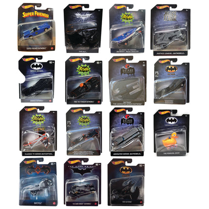 Hot Wheels 80 Years of Batman 1:50 Scale Vehicules